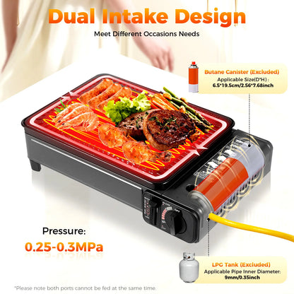 Portable Camping Grill Gas Stove Butane Gas Stove For Camping