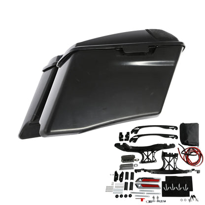 4" Extended Saddlebags For Harley Touring Street Electra Glide Road King Ultra Classic CVO 2014-2024