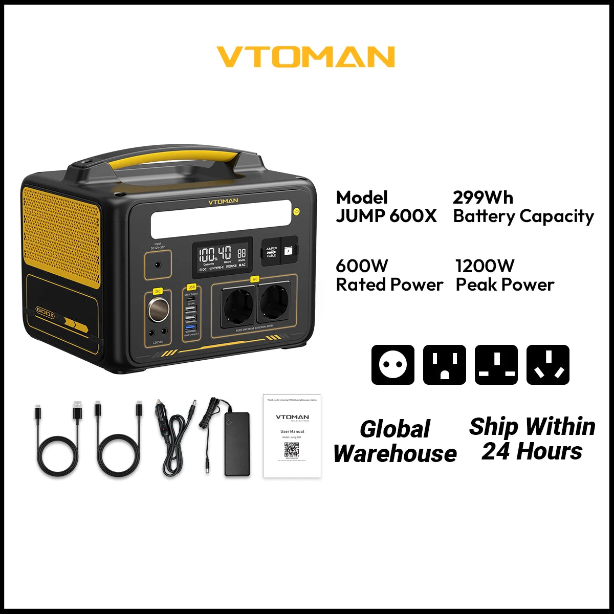 JUMP Power Stations  Battery Emergency Backup High-power Power Supply Camping Equipment Generator