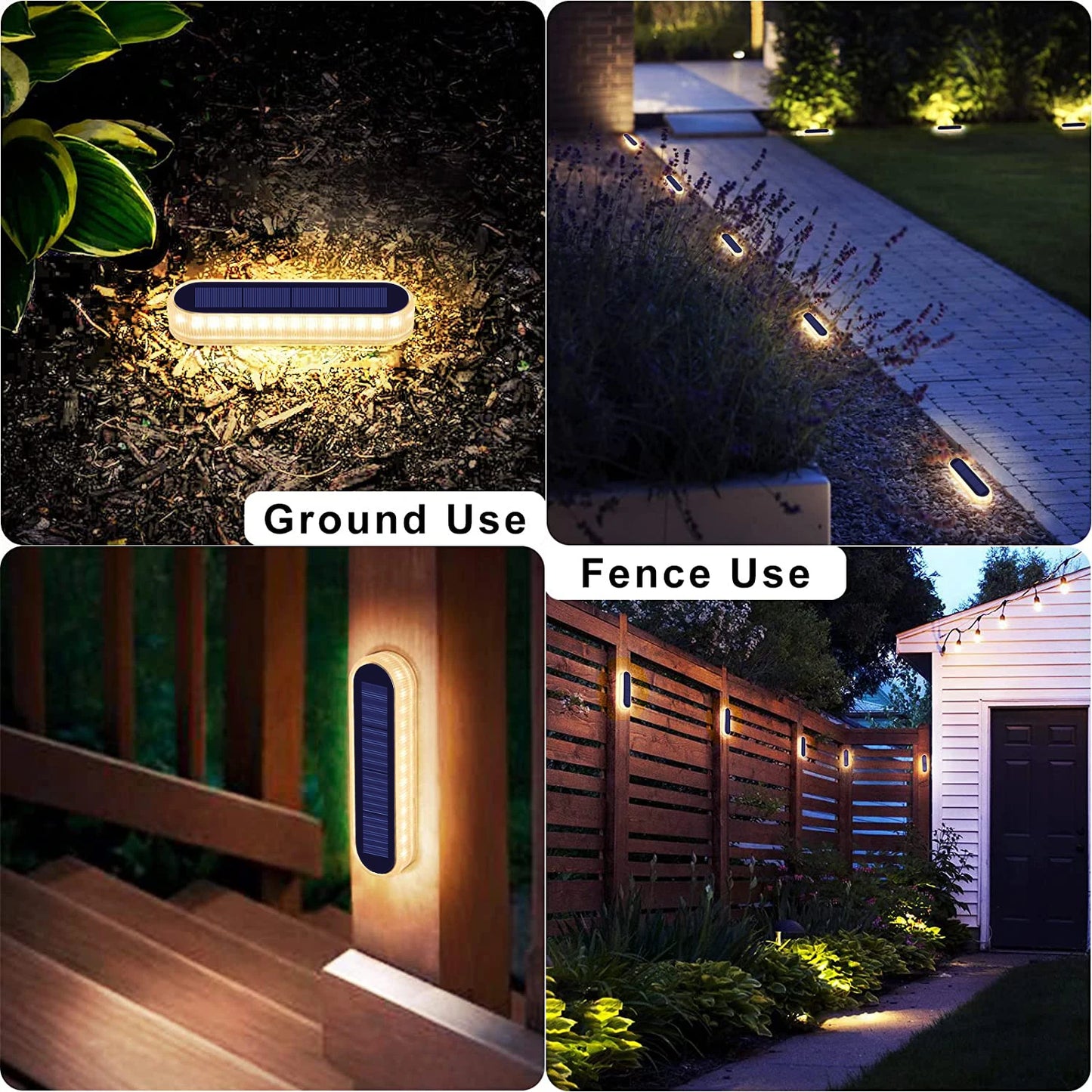 5 Years Lifespan 4 Pack Solar Deck Lights