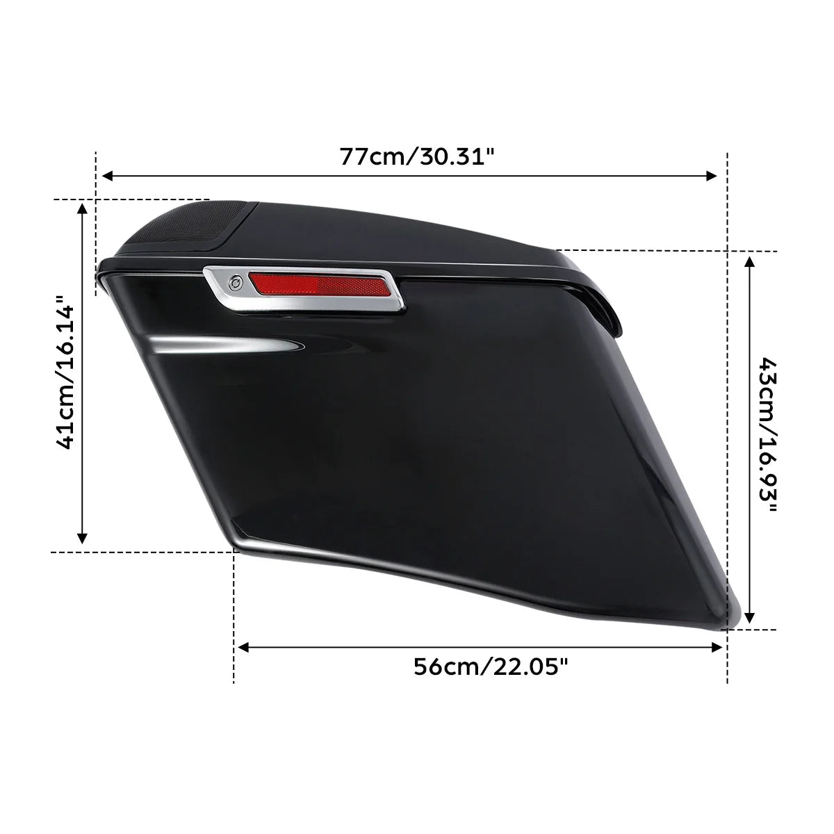 4" Extended Saddlebags For Harley Touring Street Electra Glide Road King Ultra Classic CVO 2014-2024
