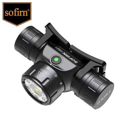 EDC Headlamp USB Rechargeable Flashlight  Powerful Headlight With Infrared Switch