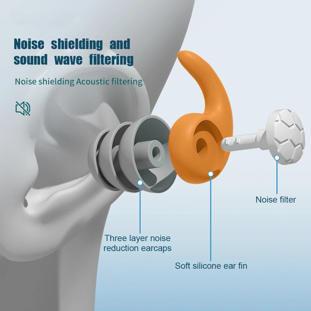 Silicone Earplugs Waterproof Swimming