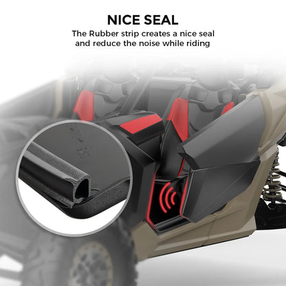 X3 2 Doors Lower Door Panels with Metal Frame 715002903 For Can-am Maverick X3 Max R RR 4x4 XMR XDS XRC XRS DS RS 900 2017-2025