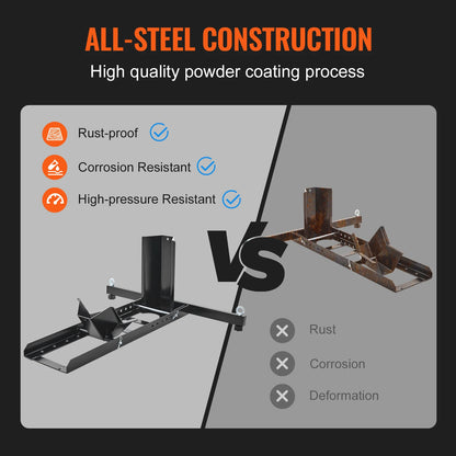 1800lbs Heavy-duty Steel Motorcycle Front Wheel Stand with Adjustable Holes