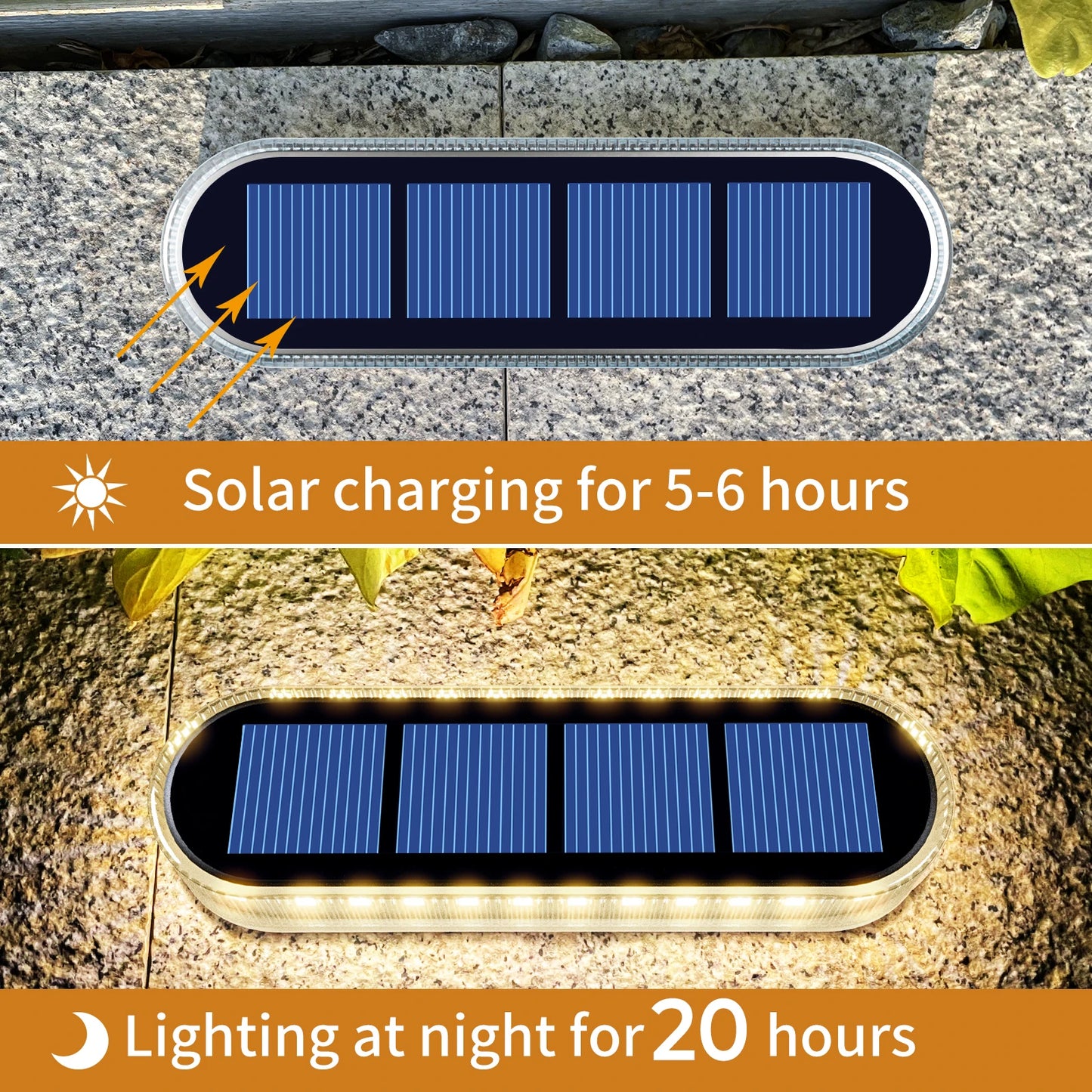 5 Years Lifespan 4 Pack Solar Deck Lights