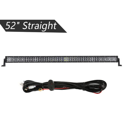 22 32 42 50 52inch  Double Row LED Light Bar for SUV ATV Trucks Pickup