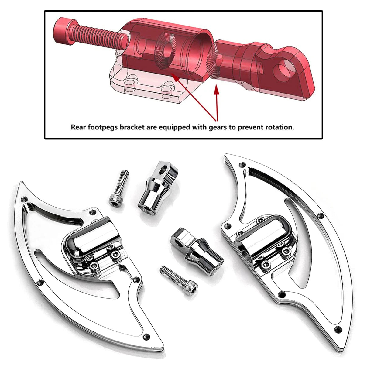 For harley chrome passenger footboards road king FLHR road street glide ultra Ultra Limited Low FLHTKL 1980-2021