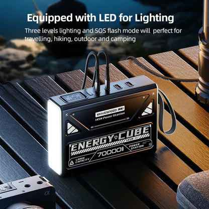 LED Camping Lantern Large Capacity Battery w/ Rechargeable Lamp LED