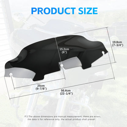 Black/Smoke4'' 6"8'' Windshield For Harley Electra Street Glide Touring1996-2013