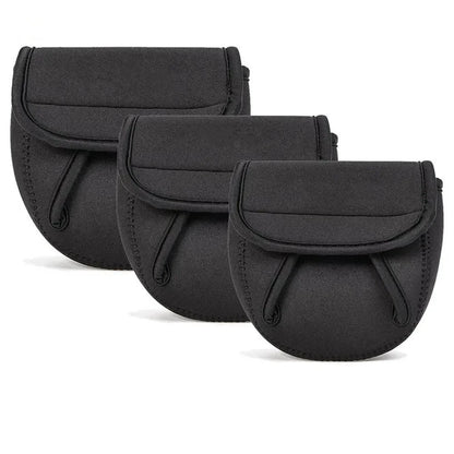 S/M/L Spinning Fishing Reel Cover Neoprene Protective Waterproof Reel Bag