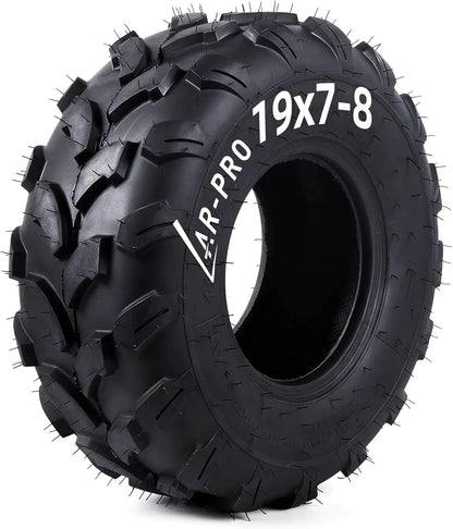 19x7-8 ATV UTV Tires, 4PR Tubeless Tires for Mini Bikes and Go Karts