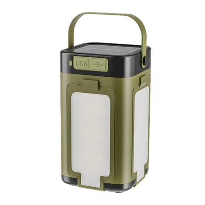 Rechargeable Lantern Power Bank Solar  Portable Flashlight LED