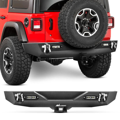 Rear / Front Bumper Compatible for 2018-2024 Jeep Wrangler