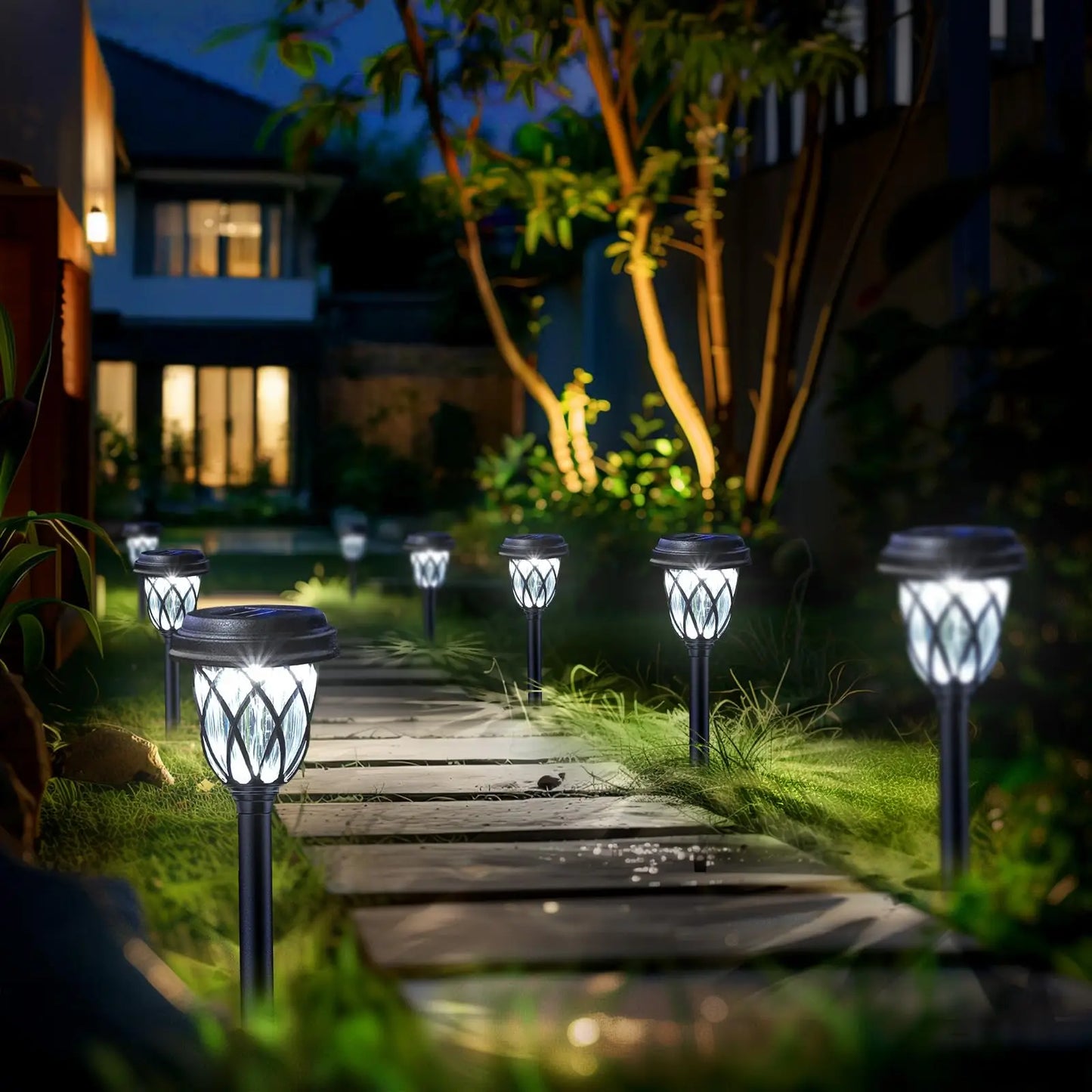 10 Pack solar powered small tube Light