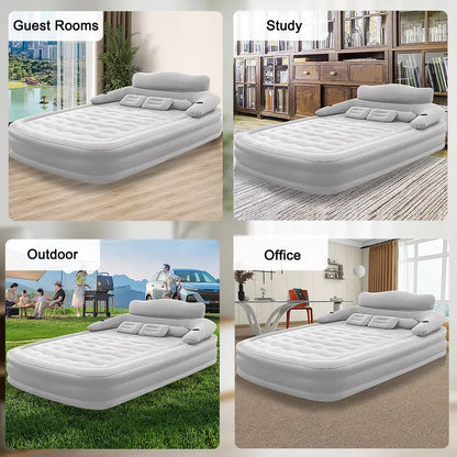 2 Person Built-In Pump Camping Mattress PVC Automatic Inflatable