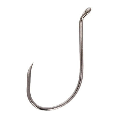 Long Shank Hook, Platinum Black