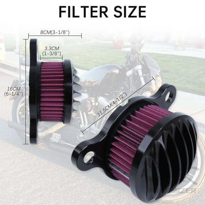 Air Cleaner Intake Filter For Harley Davidson Sportster 883 1200 1991-2016