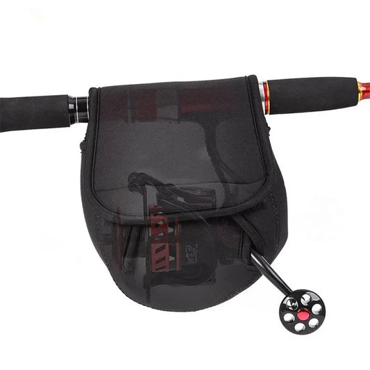 S/M/L Spinning Fishing Reel Cover Neoprene Protective Waterproof Reel Bag