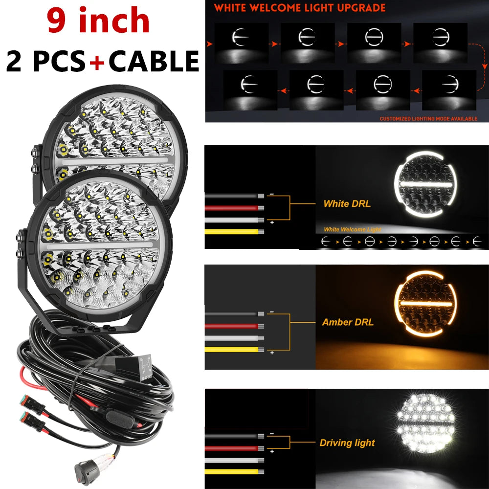 6.5 inch Led Driving Light for Off road Truck UTV