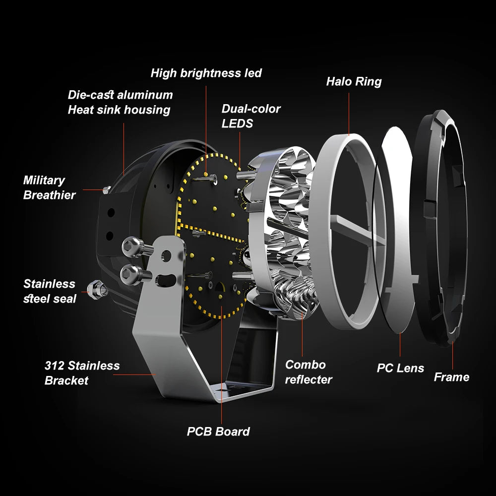 6.5 inch Led Driving Light for Off road Truck UTV