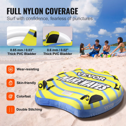 Towable Tube for Boating, 1-3 People Inflatable