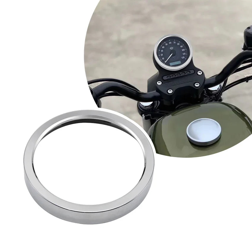 1Pc Black Speedometer Aluminum Ring Trim Bezel Cover For Harley Dyna Street glide,Sportster 883 1200 2004-2018