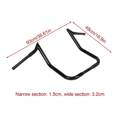 16inch Ape Hanger Handle Bars Compatible for Harley (No Heated Grip Wires)