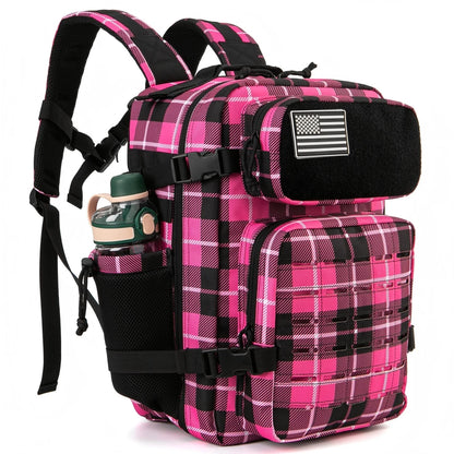 Durable Versatile Tactical Fishing  Webbing Dual Side Bottle Pockets Outdoor Hiking Bag