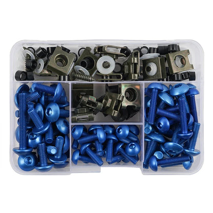 177PCS Motorcycle Fairing Protector Screws Nut Kit