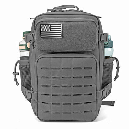Durable Versatile Tactical Fishing  Webbing Dual Side Bottle Pockets Outdoor Hiking Bag