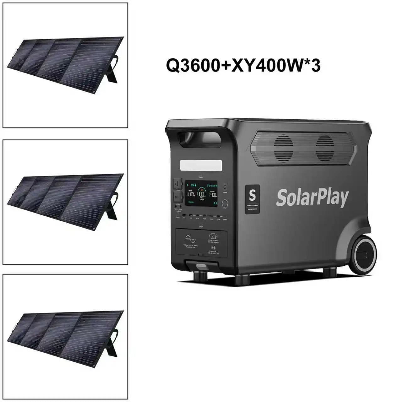 solar power Portable Power Station  Outdoor Generator With Foldable solar panels