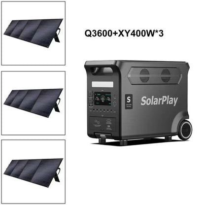 solar power Portable Power Station  Outdoor Generator With Foldable solar panels