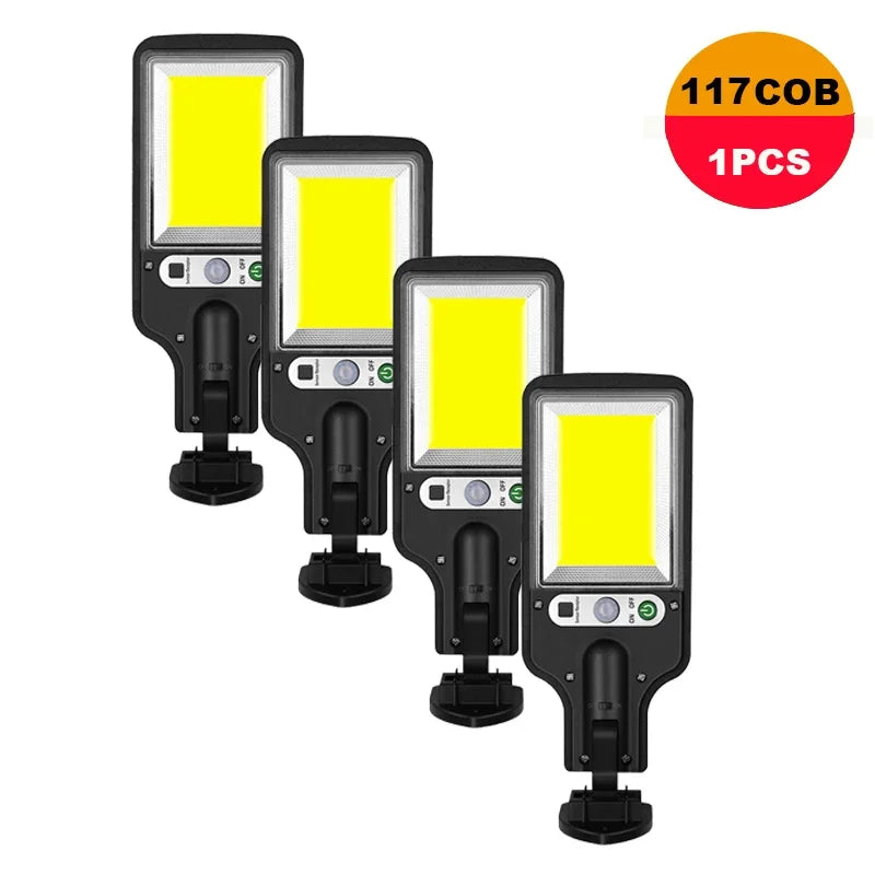 1-6Pcs Outdoor Solar Lights 3 Modes Motion Sensor Solar