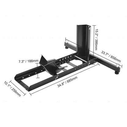 1800lbs Heavy-duty Steel Motorcycle Front Wheel Stand with Adjustable Holes