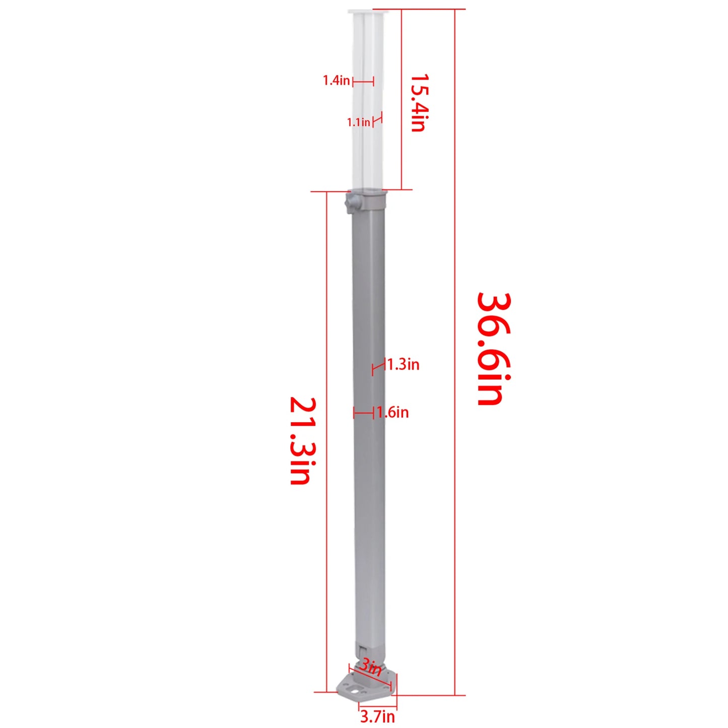 Folding Telescoping Legs 21-36inch Height Adjustable Rv Table Leg, Aluminum Alloy