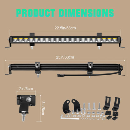 12'' 23'' 33'' 30W 60W 90W Off Road Straight LED Light Bar
