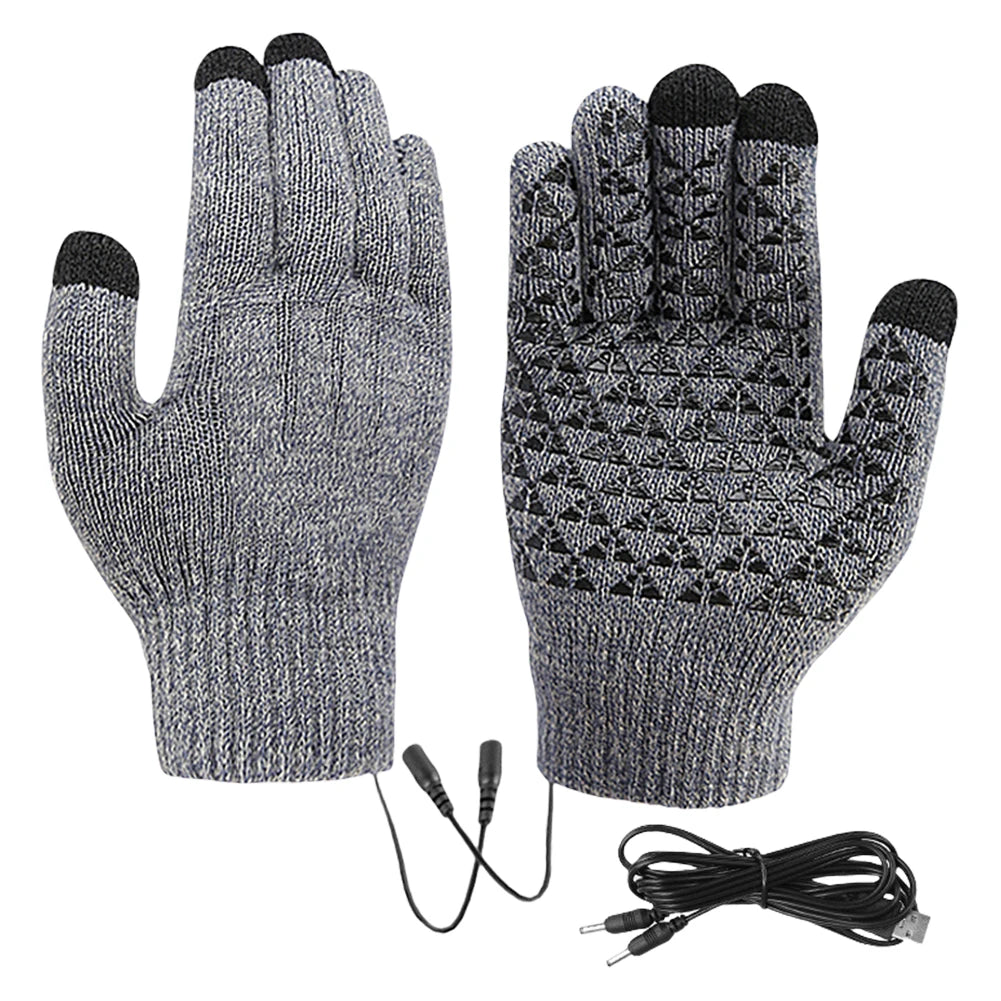 Electric Heated Gloves Winter Gloves Motorcycle Thermal Windproof Gloves Warm