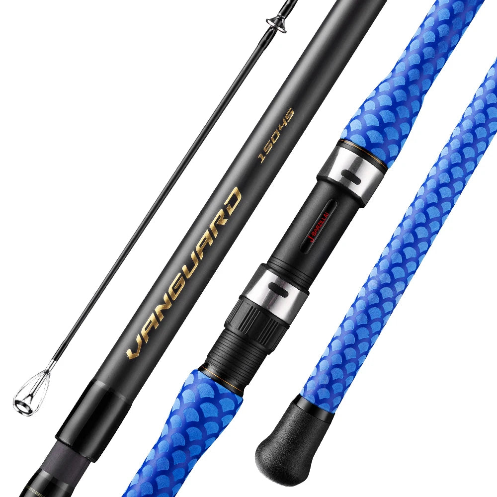 Carbon Surf Spinning Fishing Rod, Ultra-Light High-Sensitivity Graphite Pole Saltwater Fishing