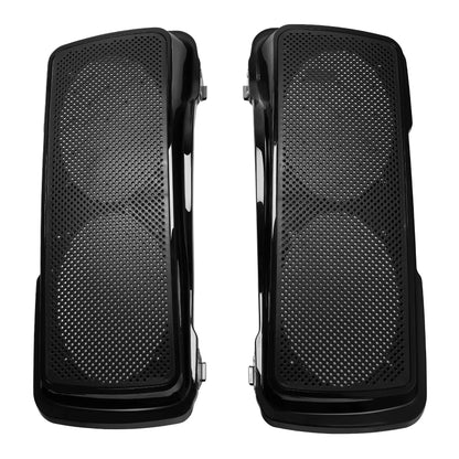 Motorcycle Saddlebag 6x9 Speaker Lids For Harley Touring Electra Street Glide Road King FLHR FLTR FLHX 1993-2013