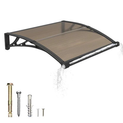 Large Awning for Door Entrance Window Awnings Door Canopy Sun Shade Cover Patio Rain Snow Cover