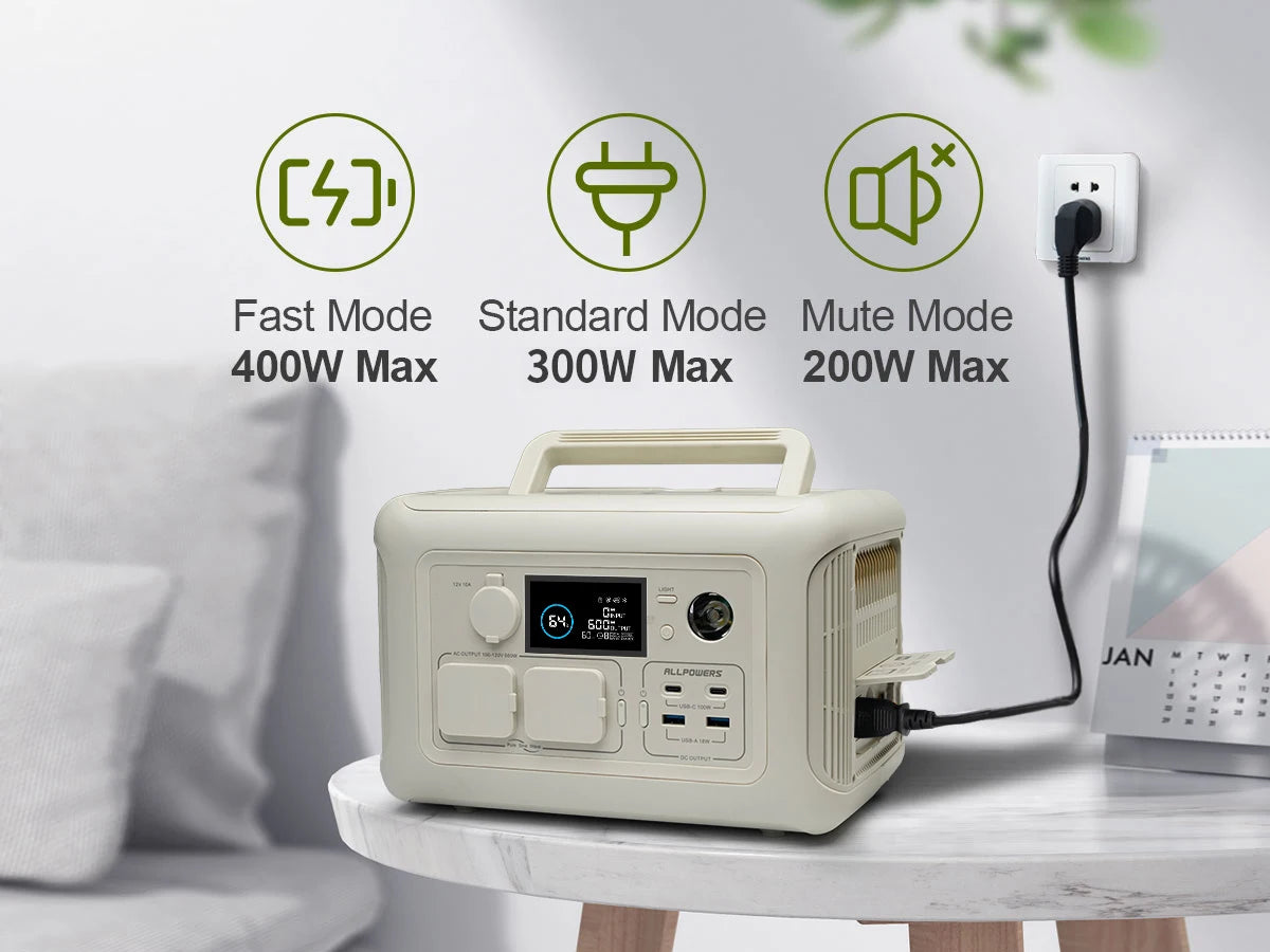 Portable Power Station with Portable SolarPanel  Outdoor Solar Generator