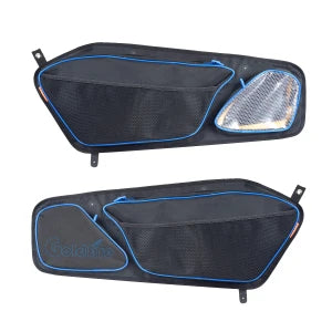 One Pair Front Door Storage Bags Waterproof with Removable Knee Pad for Polaris RZR PRO XP 2020 2021 2022 2023 UTV Accessories