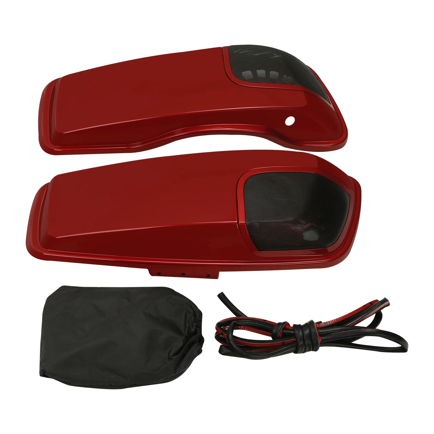 Saddlebag Lids 5" x 7" Speaker Cutouts For Harley Touring Electra Street Glide Road King Ultra-Classic 2014-2023 Motorcycle