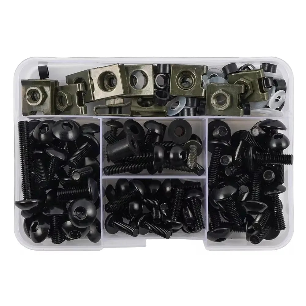 177PCS Motorcycle Fairing Protector Screws Nut Kit