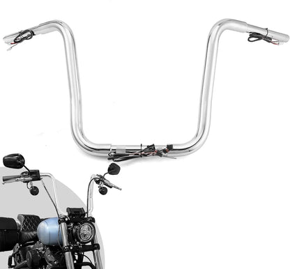 14" Pre-wired Handlebar Compatible for Harley Davidson
