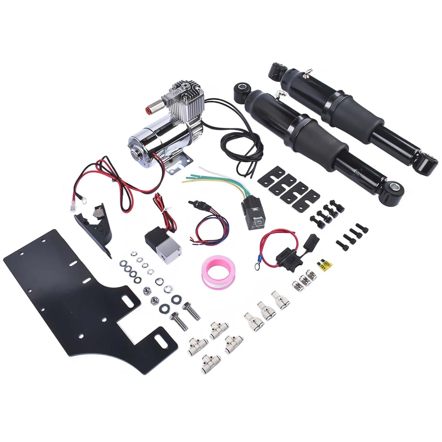 Rear Air Ride Suspension Set For Harley Touring Road King Street Glide 1994-2023