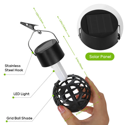 Solar-Powered Outdoor Hanging Lights