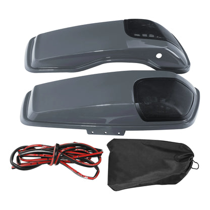 Saddlebag Lids 5" x 7" Speaker Cutouts For Harley Touring Electra Street Glide Road King Ultra-Classic 2014-2023 Motorcycle