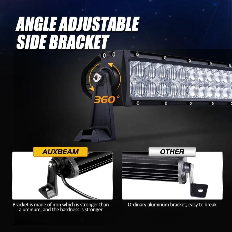 22 32 42 50 52inch  Double Row LED Light Bar for SUV ATV Trucks Pickup